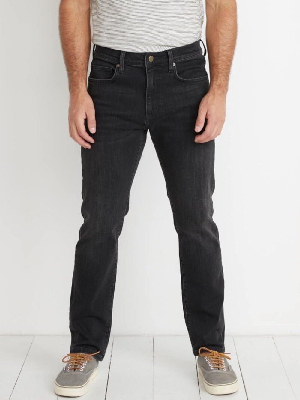 Marine Layer Washed Black 5 Pocket Slim Straight Fit Jeans Size 32 54375